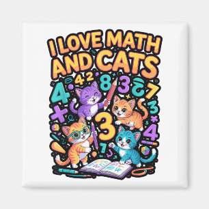 Imã Eu Amo Matemática E Gatos Professor Aluno