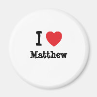 Eu amo Matthew coração T-Shirt