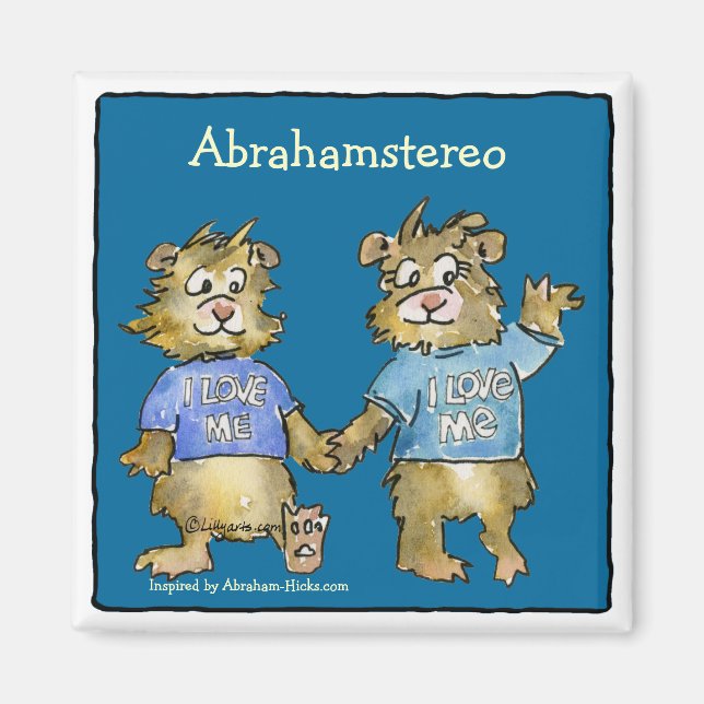 Imã Eu Amo-Me Cartoon Hamsters Bonito Magnet (Frente)