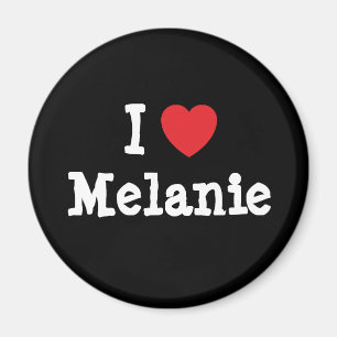 Imã Eu amo Melanie Heart-Shirt