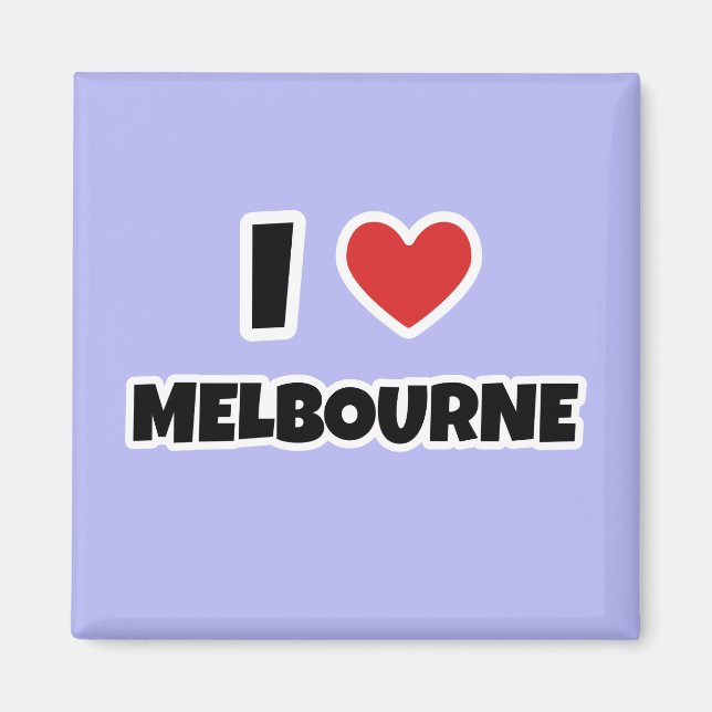 Imã Eu amo Melbourne (Frente)