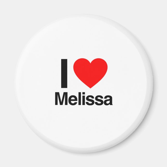 Imã eu amo melissa (Frente)