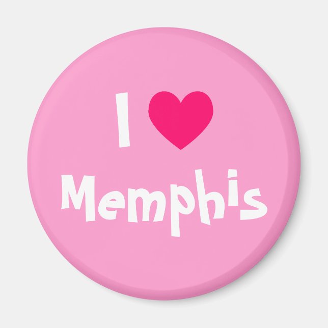 Imã Eu Amo Memphis (Frente)