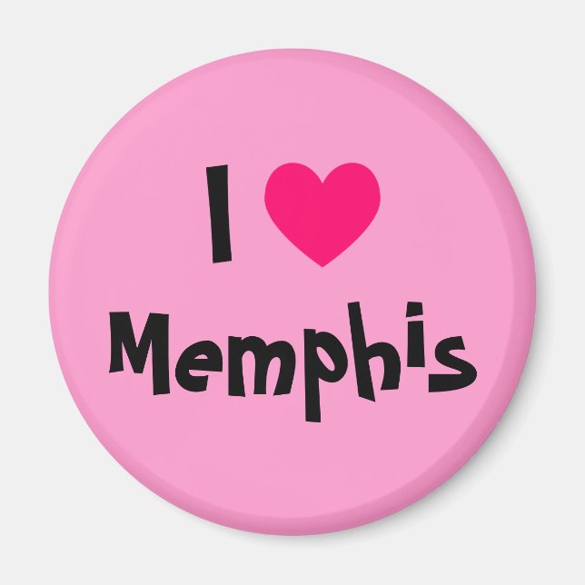 Imã Eu Amo Memphis (Frente)
