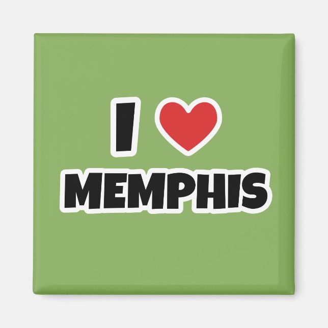 Imã Eu amo Memphis (Frente)