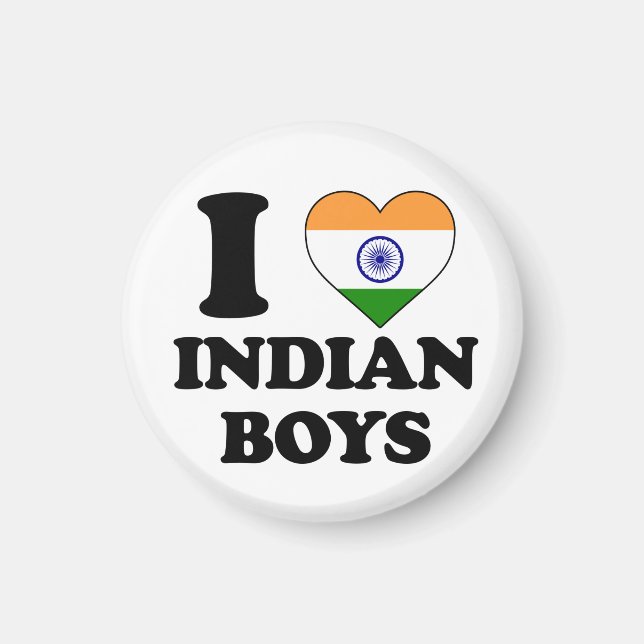 Imã Eu amo Meninos Indianos (Frente)
