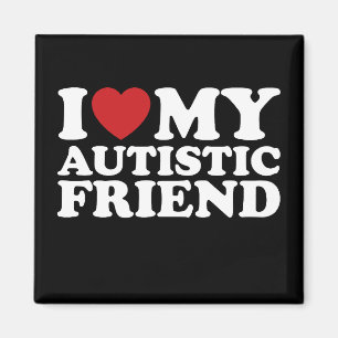 Imã Eu Amo Meu Amigo Autista Coração do Autismo
