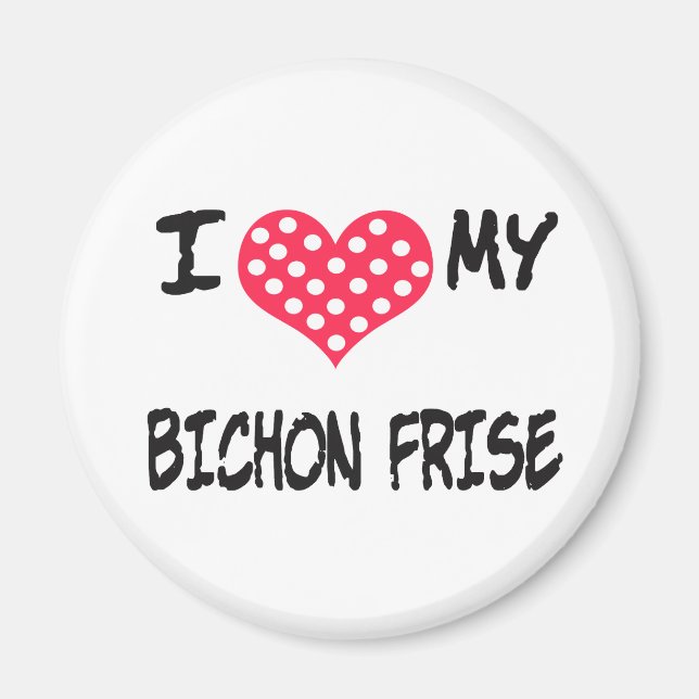 IMÃ EU AMO MEU BICHON FRISE (Frente)