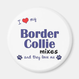 Imã Eu amo meu border collie misturo (os cães