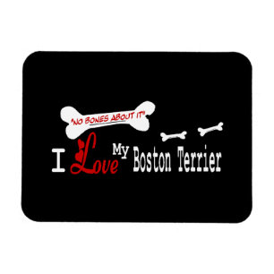 Ímã Eu Amo Meu Boston Terrier