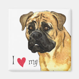 Imã Eu amo meu Bullmastiff