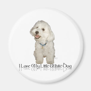 Imã Eu Amo Meu Cachorrinho Branco - Havanese