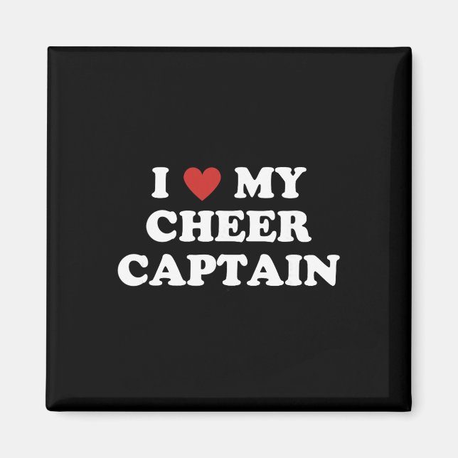 Imã Eu Amo Meu Capitão de Cheerleading, Mãe e Pai de C (Frente)