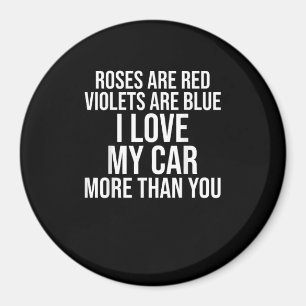 Imã Eu Amo Meu Carro Mais Do Que Você Design Divertido