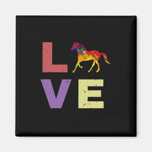 Imã Eu Amo Meu Cavalo Cavalo De Cavalo Andando De Pres