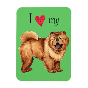 Ímã Eu Amo Meu Chow