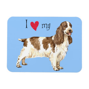 Ímã Eu amo meu cocker spaniel inglês