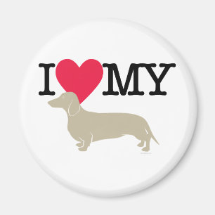 Imã Eu Amo Meu Dachshund!