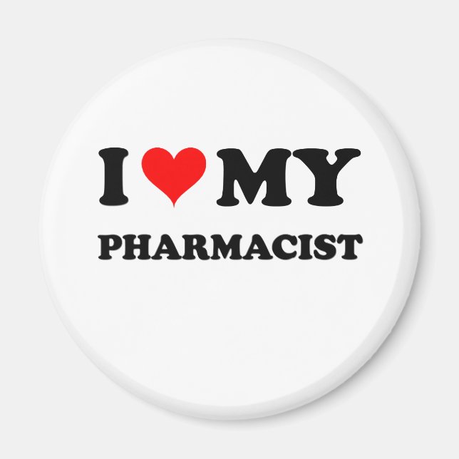 Imã Eu Amo Meu Farmacêutico (Frente)