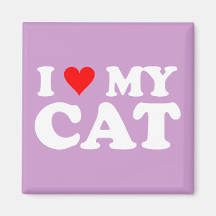 Imã Eu Amo Meu Gato