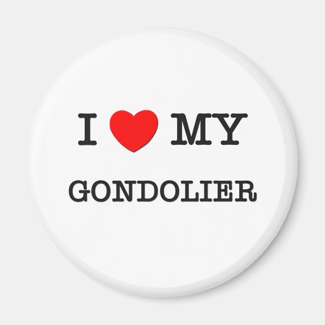 Imã Eu Amo Meu GONDOLIER (Frente)