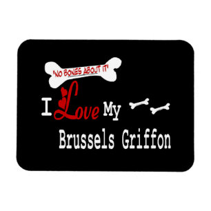 Ímã Eu Amo Meu Griffon De Bruxelas