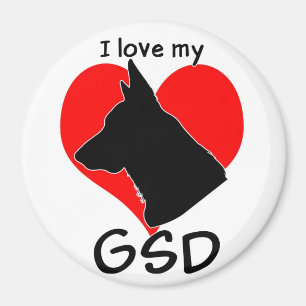 Imã Eu amo meu GSD!