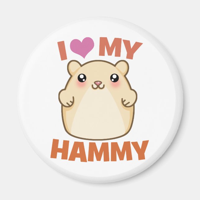 Imã Eu Amo Meu Hammy (Frente)