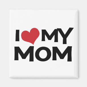 Imã Eu amo meu ímã do dia das mães da mamã