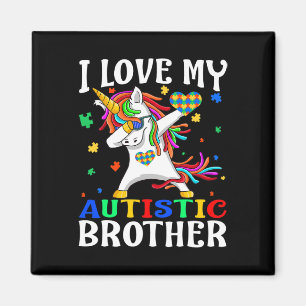 Imã Eu Amo Meu Irmão Autista Autismo Dia da Consciênci