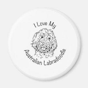 Imã Eu amo meu Labradoodle australiano
