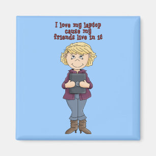 Imã Eu amo meu laptop…