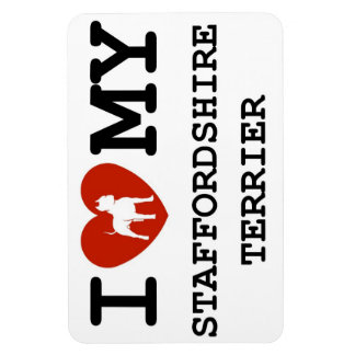 Ímã eu amo meu magnet terrier de staffordshire