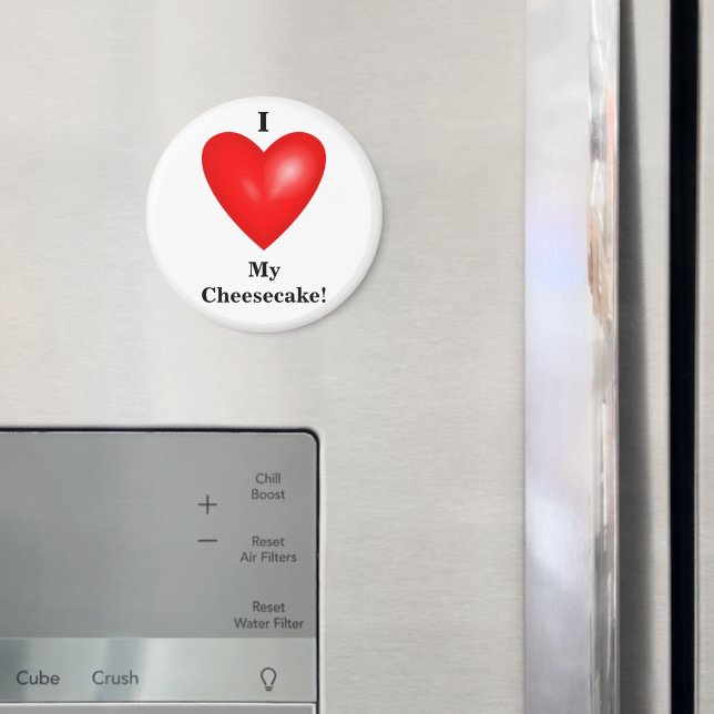 Imã Eu Amo Meu Magneto De Cheesecake (In Situ (Fridge))
