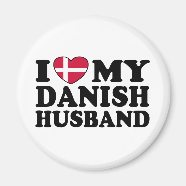 Imã Eu Amo Meu Marido Dinamarquês (Frente)