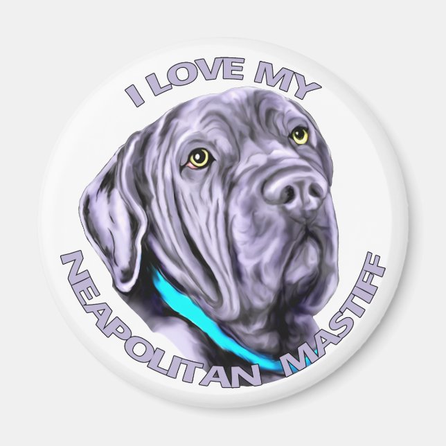 Imã Eu amo meu Mastiff napolitano (Frente)