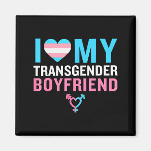 Imã Eu Amo Meu Namorado Transgênero Orgulho Lgbt Valen
