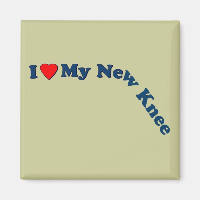 Imã Eu Amo Meu Novo Joelho (Frente)