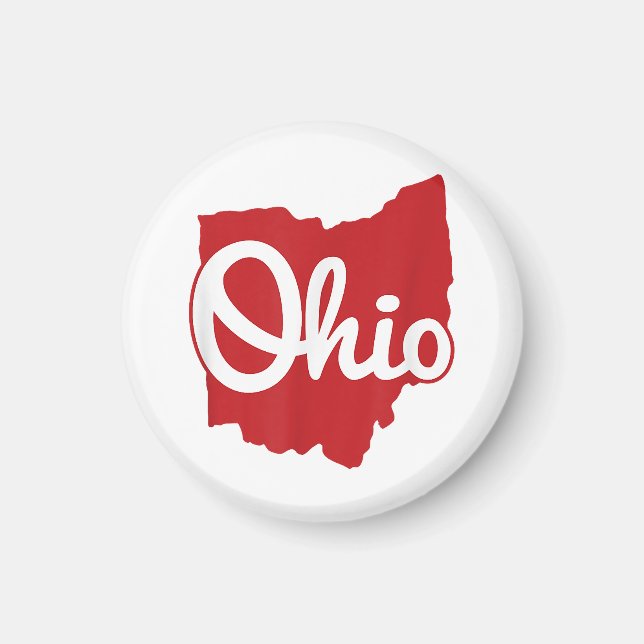 Imã Eu Amo Meu Ohio Home Script Ohio (Frente)