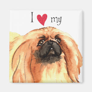 Imã Eu amo meu Pekingese