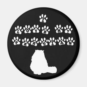 Imã Eu amo meu persa--Texto branco