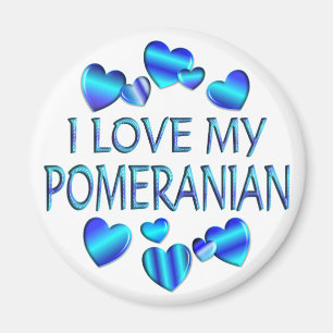 Imã Eu amo meu Pomeranian