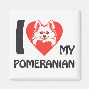 Imã Eu Amo Meu Pomeraniano - Bonito Dom De Sobrinho De