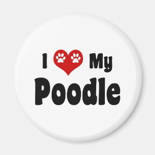Imã Eu Amo Meu Poodle