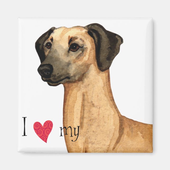 Imã Eu amo meu Sloughi (Frente)