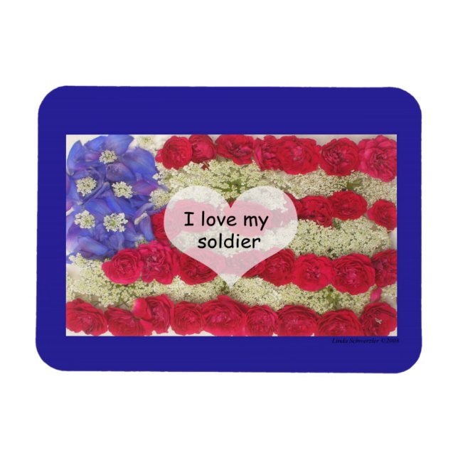 Ímã Eu Amo Meu Soldado (Horizontal)