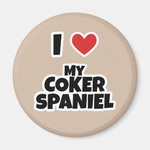 Imã Eu amo meu Spaniel de Coker