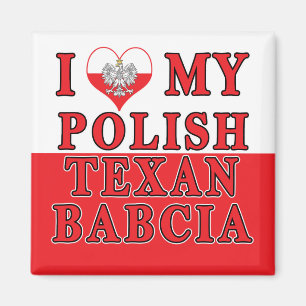 Imã Eu Amo Meu Texano Polonês Babcia