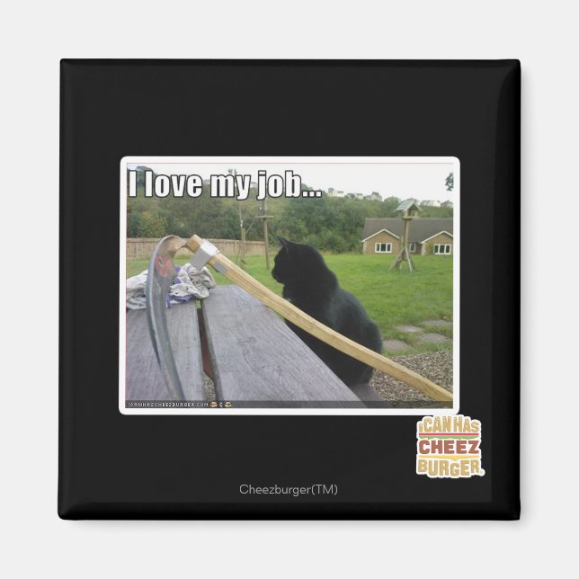 Imã Eu amo meu trabalho (Frente)