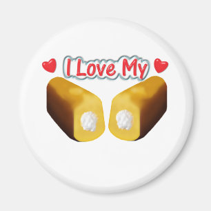 Imã Eu amo meu Twinkies - ímã